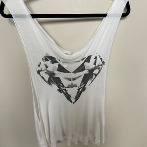 Popcorn Diamond print Women's tank top one size see Girls Best Friend on back
